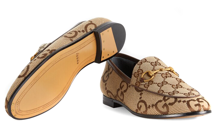 Details for (W) Gucci Jordaan Loafer GG Canvas Sepatu Kulit Pria Branded 431467-UKO60-2588