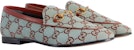 (W) Gucci Jordaan Loafer Biru Muda GG Canvas 431467-9SF10-4985