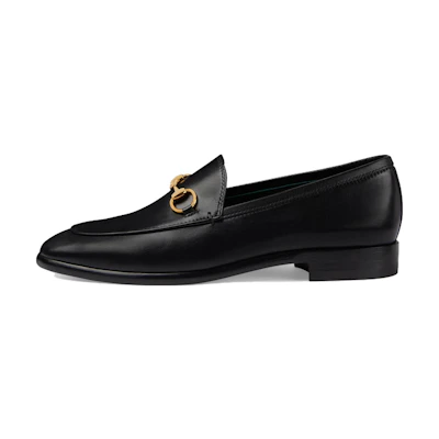 (W) Gucci Jordaan Loafers 'Black'