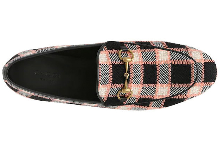 Shop (W) Gucci Jordaan粗跟乐福鞋‘粉黑’ 431467-H1430-1188