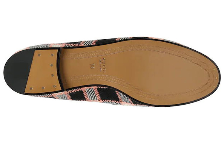 Purchase (W) Gucci Jordaan粗跟乐福鞋‘粉黑’ 431467-H1430-1188