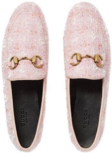 GUCCI 古馳 Jordaan 花呢樂福鞋 女款 粉色 Shop GUCCI 古馳 Jordaan 花呢樂福鞋 女款 粉色