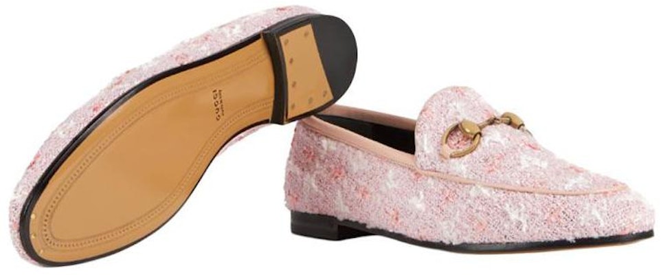 (W) Gucci Jordaan Loafers Tweed 'Pink' 431467-GYV10-5760 Purchase (W) Gucci Jordaan Loafers Tweed 'Pink' 431467-GYV10-5760