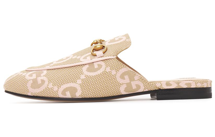 (Women) Gucci Jumbo GG Princetown Slipper 'Beige Light Pink' 475094-FABB1-8869