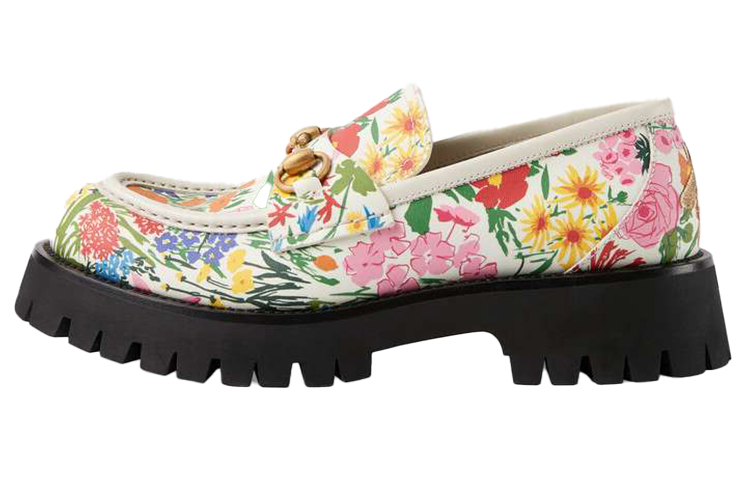 (Women) Gucci Ken Scott Leather Loafer 'Floral' 647610-2L340-9269
