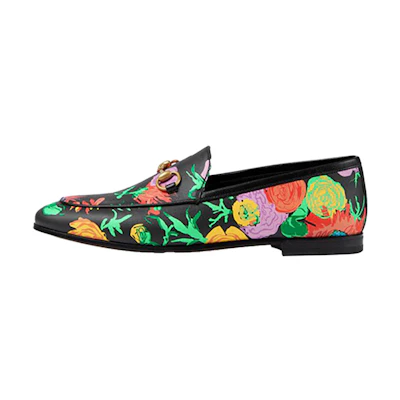 (W) Gucci Ken Scott Loafer 'Floral Black'