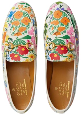 (W) Gucci Sepatu Loafers Kulit Motif Bunga 'Multicolor' 647611-2L350-9270 Lookbook (W) Gucci Sepatu Loafers Kulit Motif Bunga 'Multicolor' 647611-2L350-9270