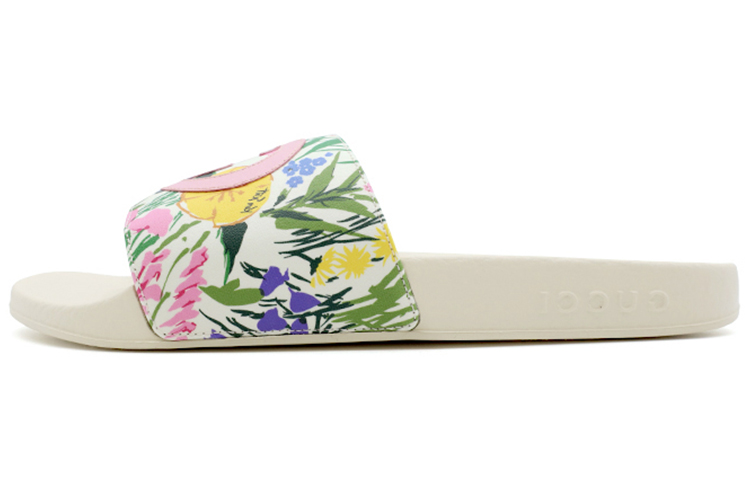 (Women) Gucci Ken Scott Print Slide Sandal 'White' 645925-2L320-9261