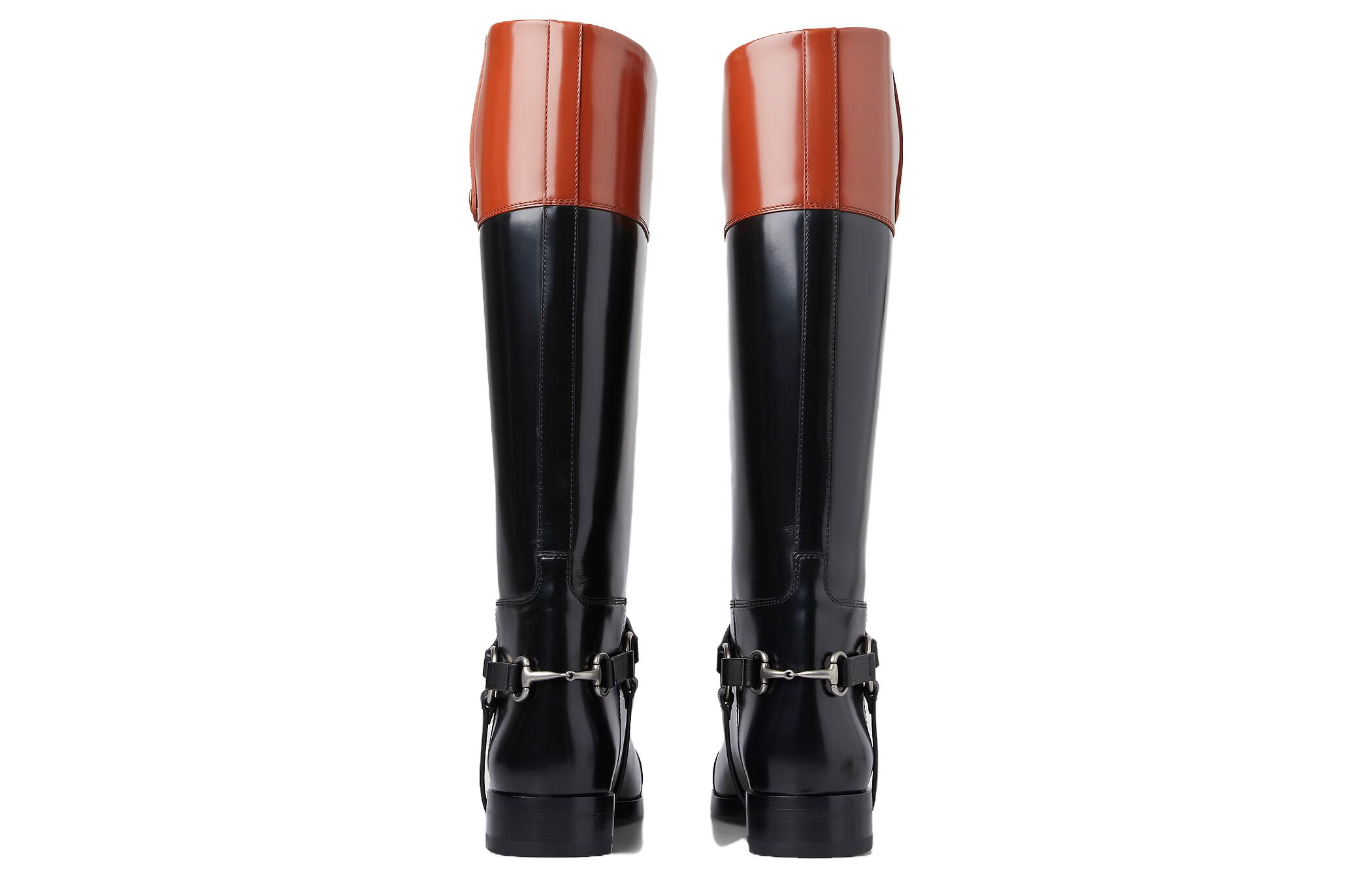 Shop (W) 구찌 니하이 부츠 '하네스 - 블랙' 674670-DS8J0-1079