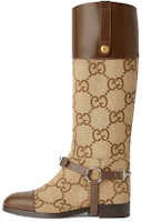 Buy (Women) Gucci Knee-high Boot With Harness 'Brown' 674673-UKO50-2597
