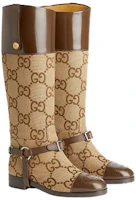 Order (Women) Gucci Knee-high Boot With Harness 'Brown' 674673-UKO50-2597