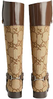 Lookbook (Women) Gucci Knee-high Boot With Harness 'Brown' 674673-UKO50-2597