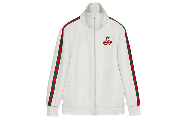 (Women) Gucci Knitted Piqué Cotton Zip Jacket Women’s White 625025-XJCUI-9280