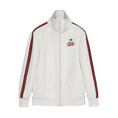 (Women) Gucci Knitted Piqué Cotton Zip Jacket Women’s White 625025-XJCUI-9280