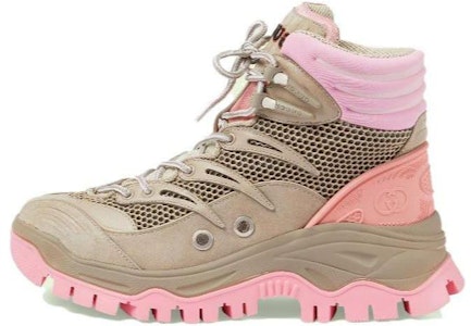 GUCCI古馳 網布 系帶 短筒 戶外靴 女款 棕色 Buy GUCCI古馳 網布 系帶 短筒 戶外靴 女款 棕色