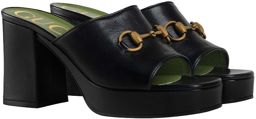 GUCCI 古馳 露趾一字套穿高跟 時尚涼拖 8.5公分 女款 黑色 Order GUCCI 古馳 露趾一字套穿高跟 時尚涼拖 8.5公分 女款 黑色