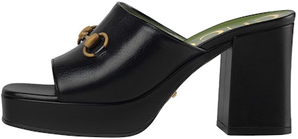 (Women) Gucci Ladies Mid-heel Platform Slide 'Black' 602390-CPD90-1000 (Women) Gucci Ladies Mid-heel Platform Slide 'Black' 602390-CPD90-1000