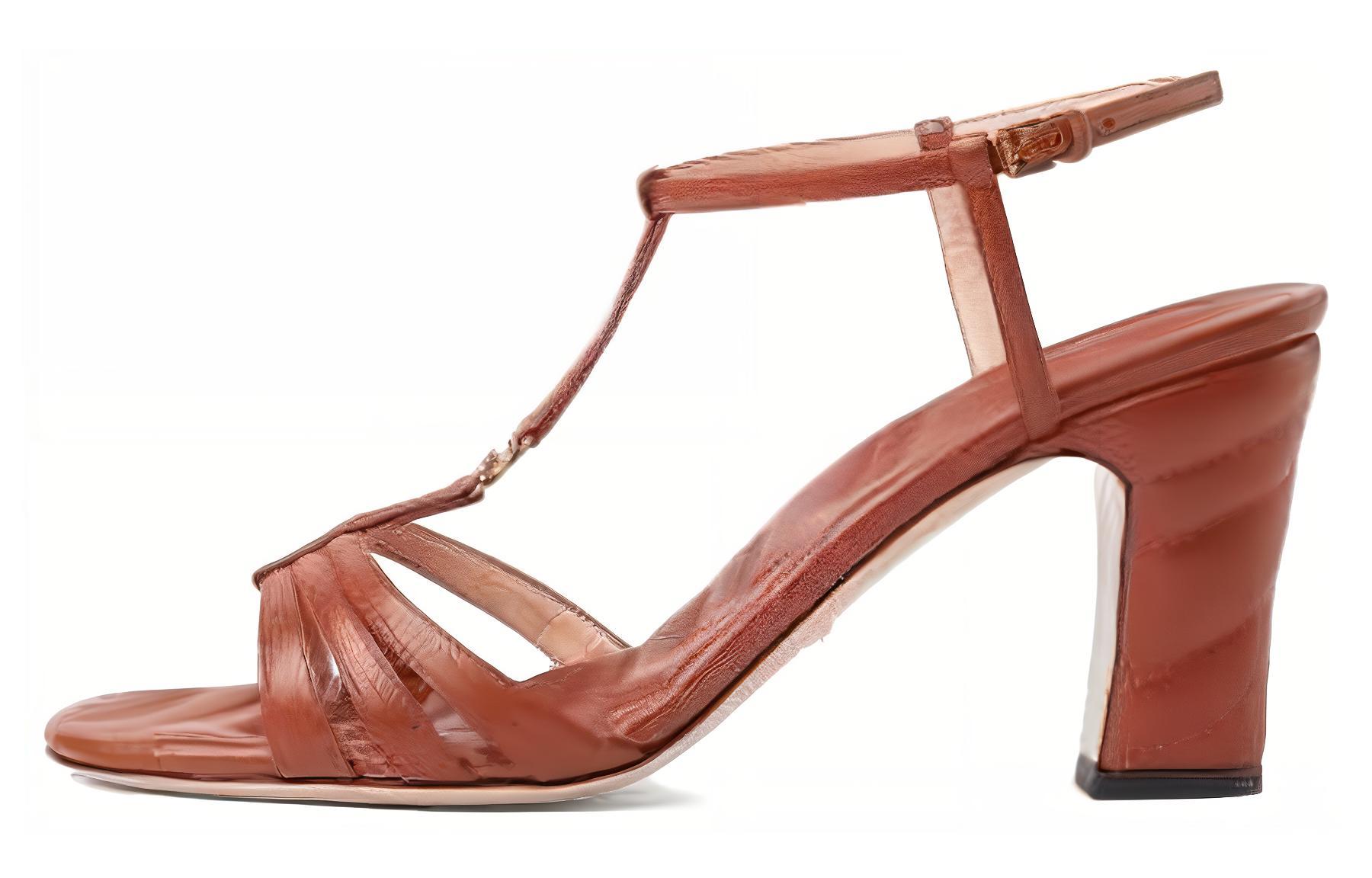 Buy (W) Sandal Slide Kulit Gucci Coklat Fashion Multifungsi 723448-BKO00-2834