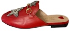 Buy (W) Gucci 'Pearl Star' Selipar Kulit Merah 463180-C9D00-6433