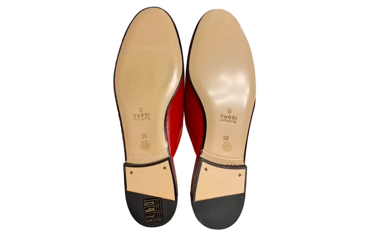 Lookbook (W) Sandalias Gucci de Cuero 'Pearl Star' Rojas 463180-C9D00-6433