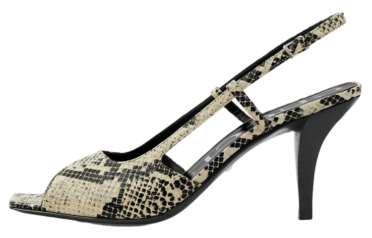 (Women) Gucci Leather 'Python Print Sandal - Beige Brown' 695307-19Y00-9719