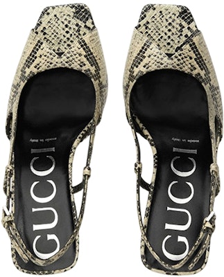 (Women) Gucci Leather 'Python Print Sandal - Beige Brown' 695307-19Y00-9719 Shop (Women) Gucci Leather 'Python Print Sandal - Beige Brown' 695307-19Y00-9719