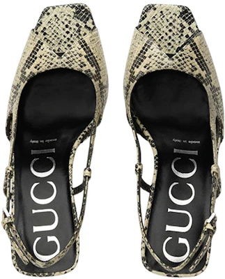 (W) Gucci Leder ''Python Print Sandale - Beige Braun'' 695307-19Y00-9719 Shop (W) Gucci Leder ''Python Print Sandale - Beige Braun'' 695307-19Y00-9719