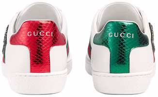 Shop GUCCI 古馳 ACE 真皮 時尚板鞋 女款 白色