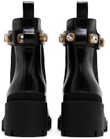 GUCCI古馳 雙G系列 飾帶皮革 短中筒 切爾西靴 女款 黑色 Details for GUCCI古馳 雙G系列 飾帶皮革 短中筒 切爾西靴 女款 黑色