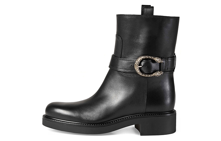 (Women) Gucci Leather Ankle Boot 'Black' 432085-A3N00-1000