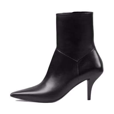 (W) Gucci Leather Ankle Boot 'Black'