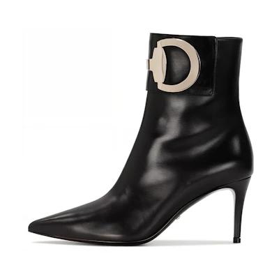 (W) Gucci Leather Ankle Boot 'Black Fashion'