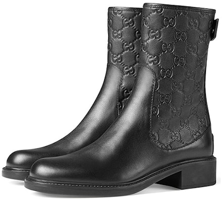 (W) グッチ レザーアンクルブーツ (ブラック) 323550-A9L20-1000 Lookbook (W) グッチ レザーアンクルブーツ (ブラック) 323550-A9L20-1000
