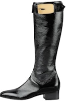 (Women) Gucci Leather Ankle Boot 'Black Gold' 750493-AB800-1000 (Women) Gucci Leather Ankle Boot 'Black Gold' 750493-AB800-1000
