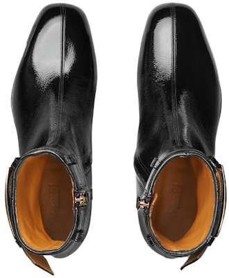 (Women) Gucci Leather Ankle Boot 'Black Gold' 750493-AB800-1000 Lookbook (Women) Gucci Leather Ankle Boot 'Black Gold' 750493-AB800-1000
