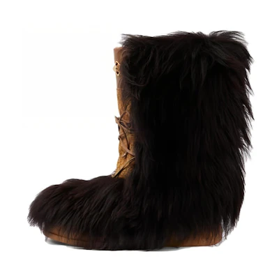 (W) Gucci Leather Ankle Boot 'Brown'