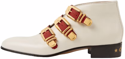 (Women) Gucci Leather Ankle Boot 'Fashion Buckle - White' 699477-06F60-9072 (Women) Gucci Leather Ankle Boot 'Fashion Buckle - White' 699477-06F60-9072