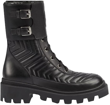 (Women) Gucci Leather Ankle Boot 'Interlocking G' 628855-DH7A0-1000 Order (Women) Gucci Leather Ankle Boot 'Interlocking G' 628855-DH7A0-1000