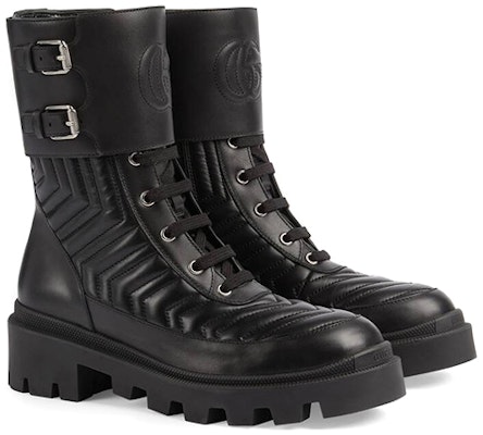 (W) Gucci Sepatu Boot Kulit 'Interlocking G' untuk Pergelangan Kaki 628855-DH7A0-1000 Lookbook (W) Gucci Sepatu Boot Kulit 'Interlocking G' untuk Pergelangan Kaki 628855-DH7A0-1000