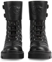 Purchase (W) Gucci Leder-Stiefelette ''Interlocking G'' 628855-DH7A0-1000