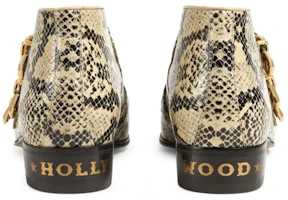 Shop (W) Bota de Cuero Gucci 'Moda con Hebilla de Pitón' 699477-19Y50-9719