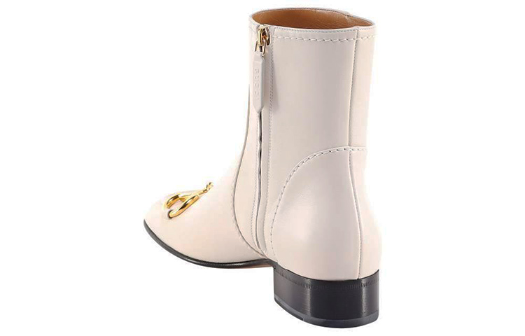 Lookbook (W) 구찌 화이트 레더 앵클부츠 (Gucci White Leather Ankle Boots) 673666-BKO00-9022