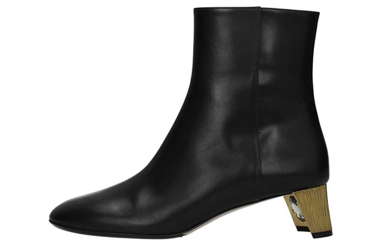 (Women) Gucci Leather Ankle Boots 'Black' 404020-BLM00-1000