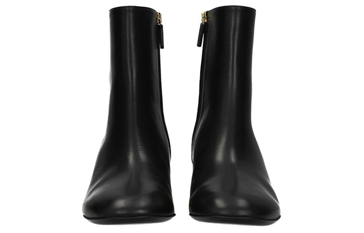 Shop (Women) Gucci Leather Ankle Boots 'Black' 404020-BLM00-1000