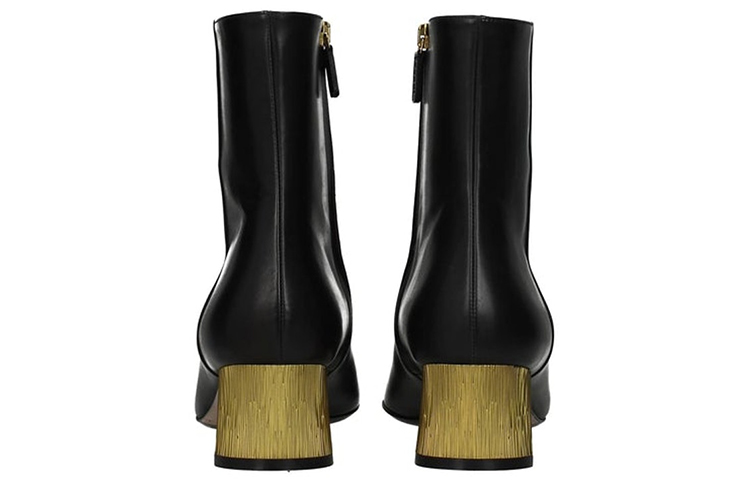 Purchase (Women) Gucci Leather Ankle Boots 'Black' 404020-BLM00-1000