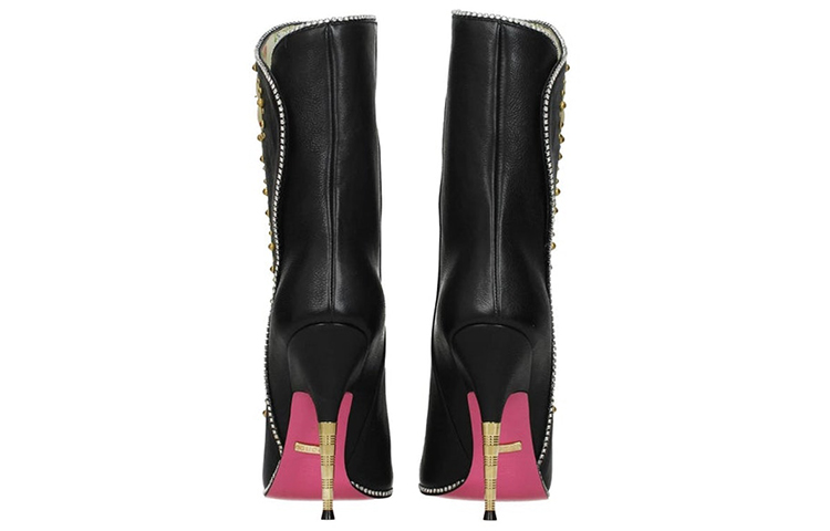 Purchase (Women) Gucci Leather Ankle Boots 'Black Fashion Casual' 488331-0DR10-1093