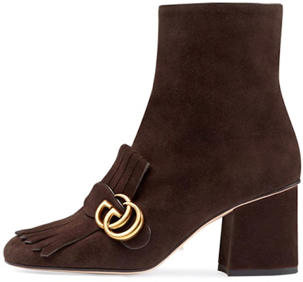 (Women) Gucci Leather Ankle Boots 'Brown' 408210-C2000-2140 Buy (Women) Gucci Leather Ankle Boots 'Brown' 408210-C2000-2140