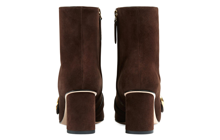 Shop (Women) Gucci Leather Ankle Boots 'Brown' 408210-C2000-2140