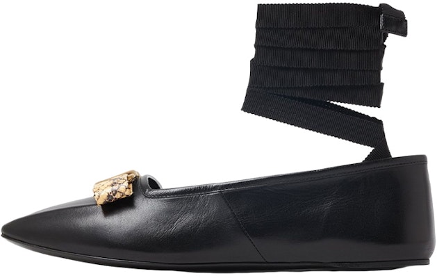 (W) 古驰黑色丝带蝴蝶结皮革芭蕾舞平底鞋 726052-AABEZ-1244 Buy (W) 古驰黑色丝带蝴蝶结皮革芭蕾舞平底鞋 726052-AABEZ-1244