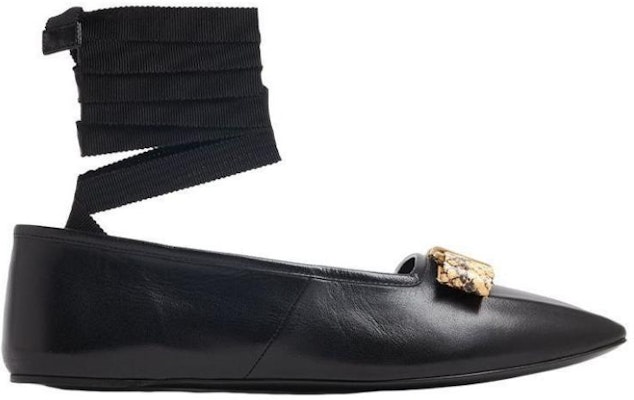(W) 古驰黑色丝带蝴蝶结皮革芭蕾舞平底鞋 726052-AABEZ-1244 Order (W) 古驰黑色丝带蝴蝶结皮革芭蕾舞平底鞋 726052-AABEZ-1244
